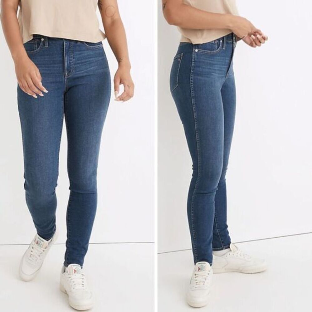 NEW Madewell Curvy High-Rise Skinny Jeans in Coronet‎ Wash, 28